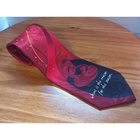 Men's Tie - Jesus Is The Reason for the Season- Christmas Holiday Season - Picture 2 of 6